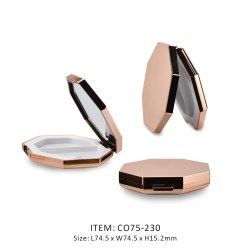 Two Pans Octagon Cosmetic Compact Case with Mirror